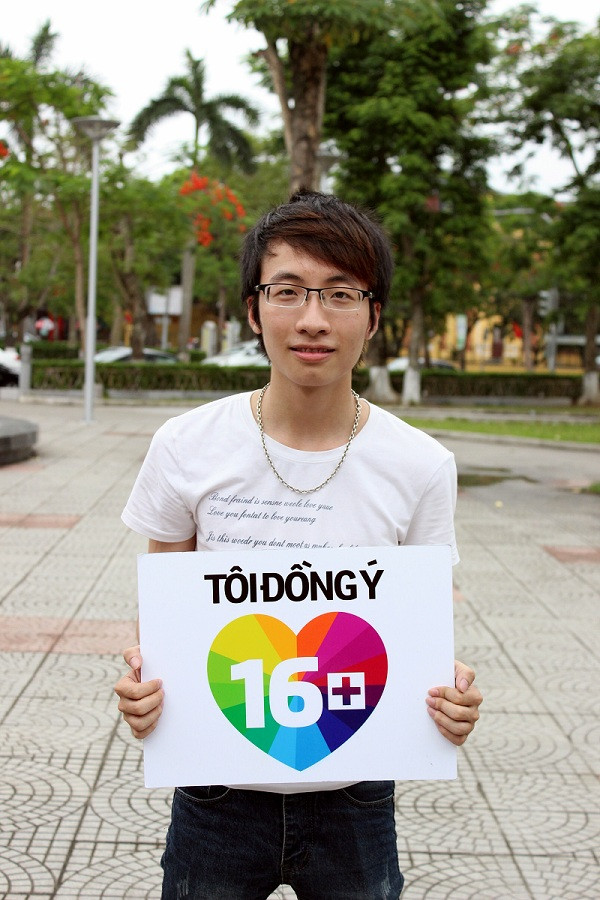 LGBT Hai Phong huong ung chien dich Toi dong y 16+