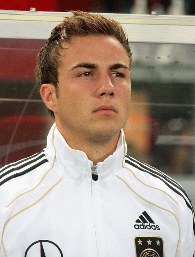 Ve dien trai cua Mario Gotze - nguoi hung nuoc Duc tai World Cup 2014