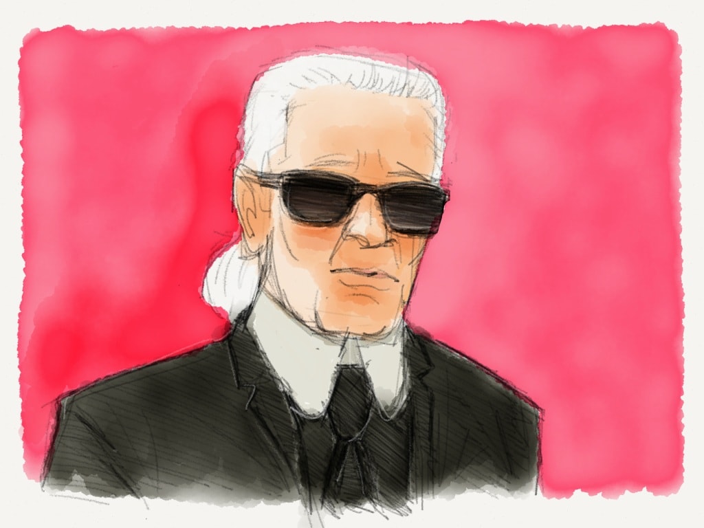 Mot ngay  lang man trong co doc  cua Karl Lagerfeld