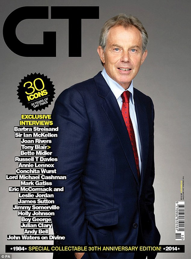 Tony Blair, ung ho, LGBT
