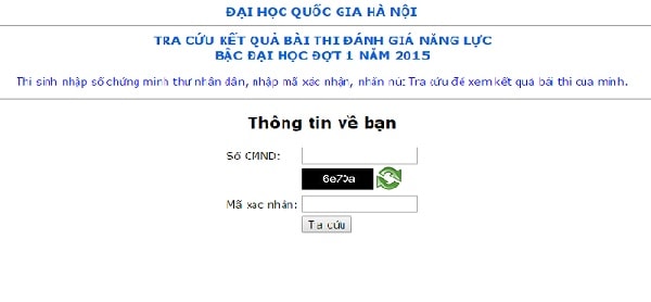 tra cuu diem thi danh gia nang luc dot 1