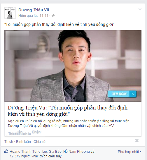 Duong Trieu Vu. dong tinh