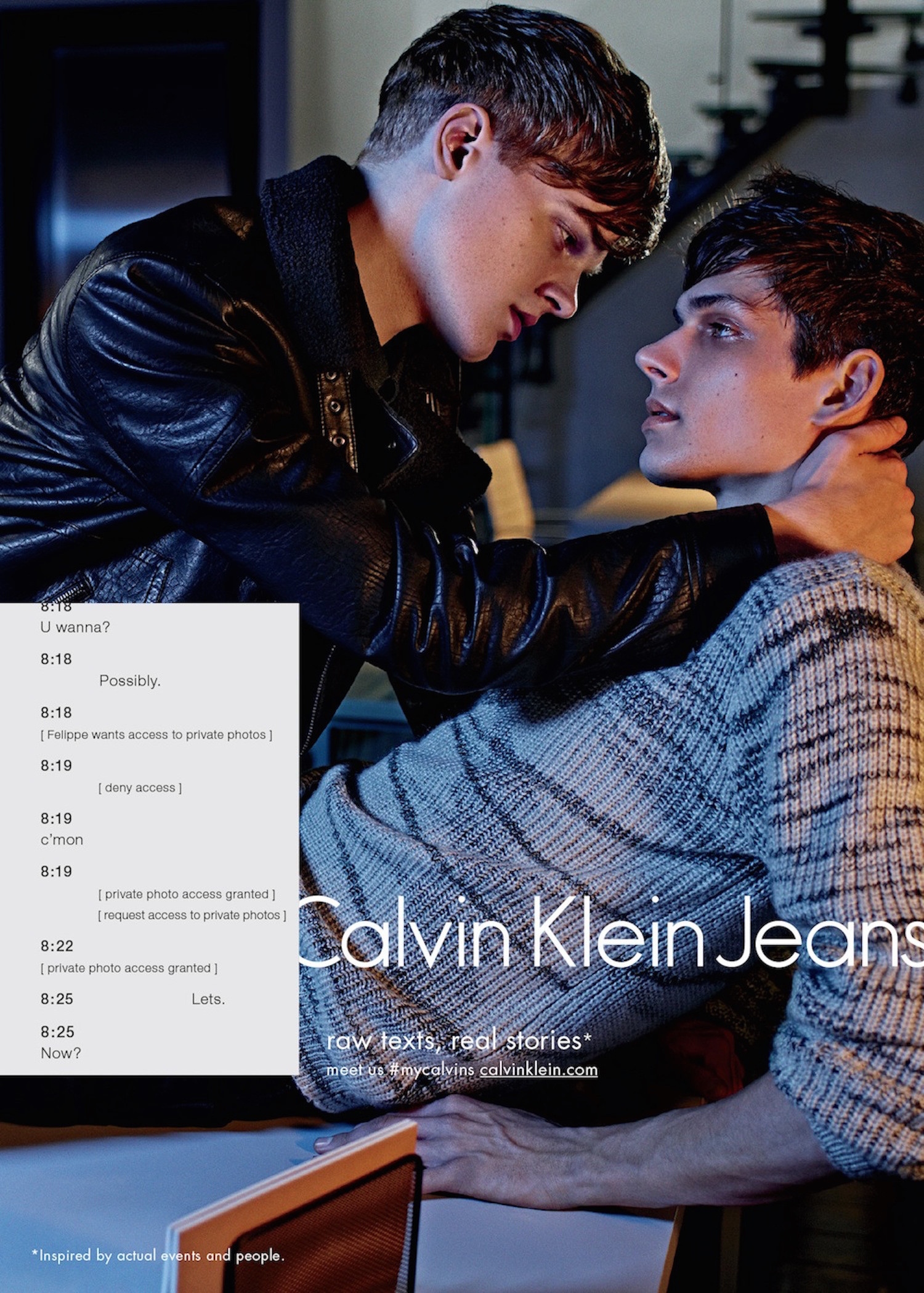 Tinh yeu dong tinh lan dau xuat hien trong quang cao cua Calvin Klein-hinh-anh-1