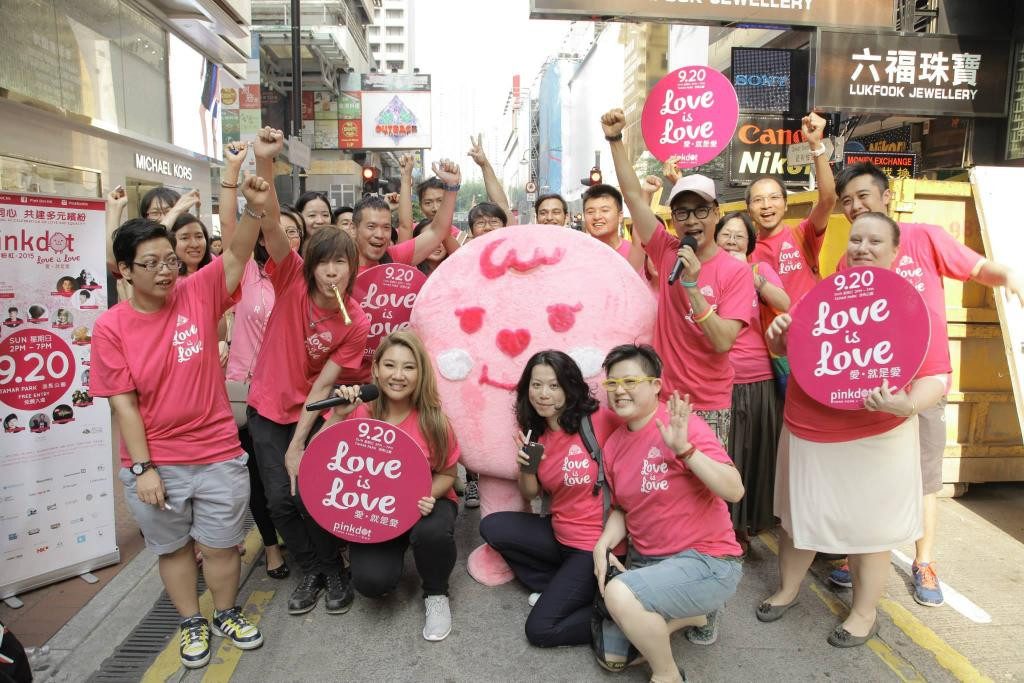 le hoi Pink Dot, nguoi dong tinh o Hongkong