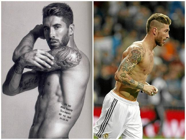 Sergio Ramos boasts an amazing array of tattoos from symbolic numbers on  his knuckles to the Champions League trophy  The US Sun
