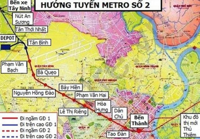 TP.HCM điều chỉnh tăng hệ số giá đất bồi thường tuyến metro 2 