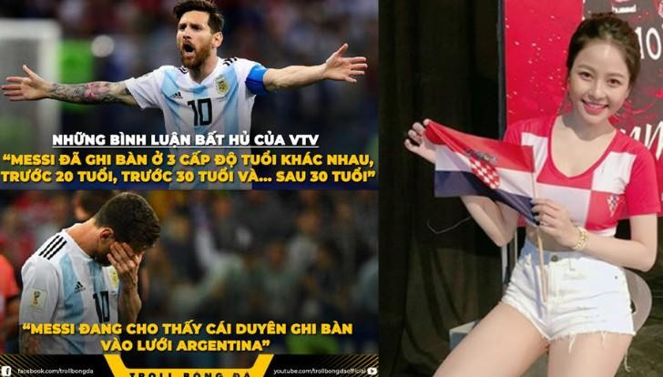 Khán giả ức chế vì Tạ Biên Cương bình loạn Messi, hot girl nói ngô nghê về Croatia 