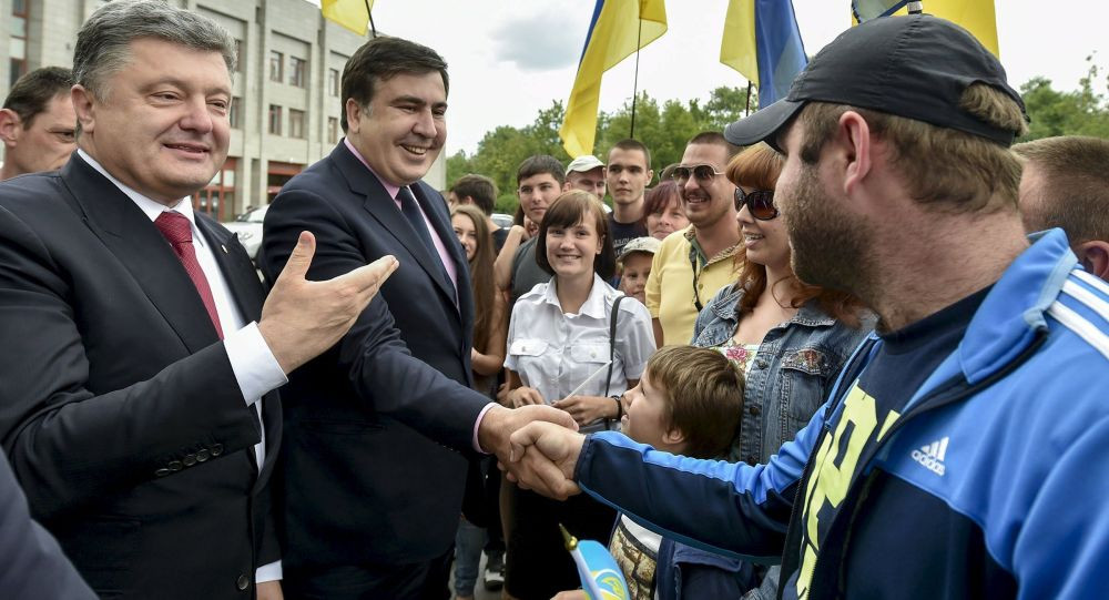 Kết quả hình ảnh cho picture of Saakashvili and Poroshenko