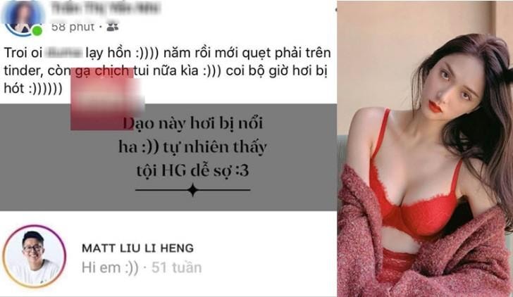 Hương Giang đăng ảnh sexy cà khịa cô gái tố Matt Liu gạ tình 