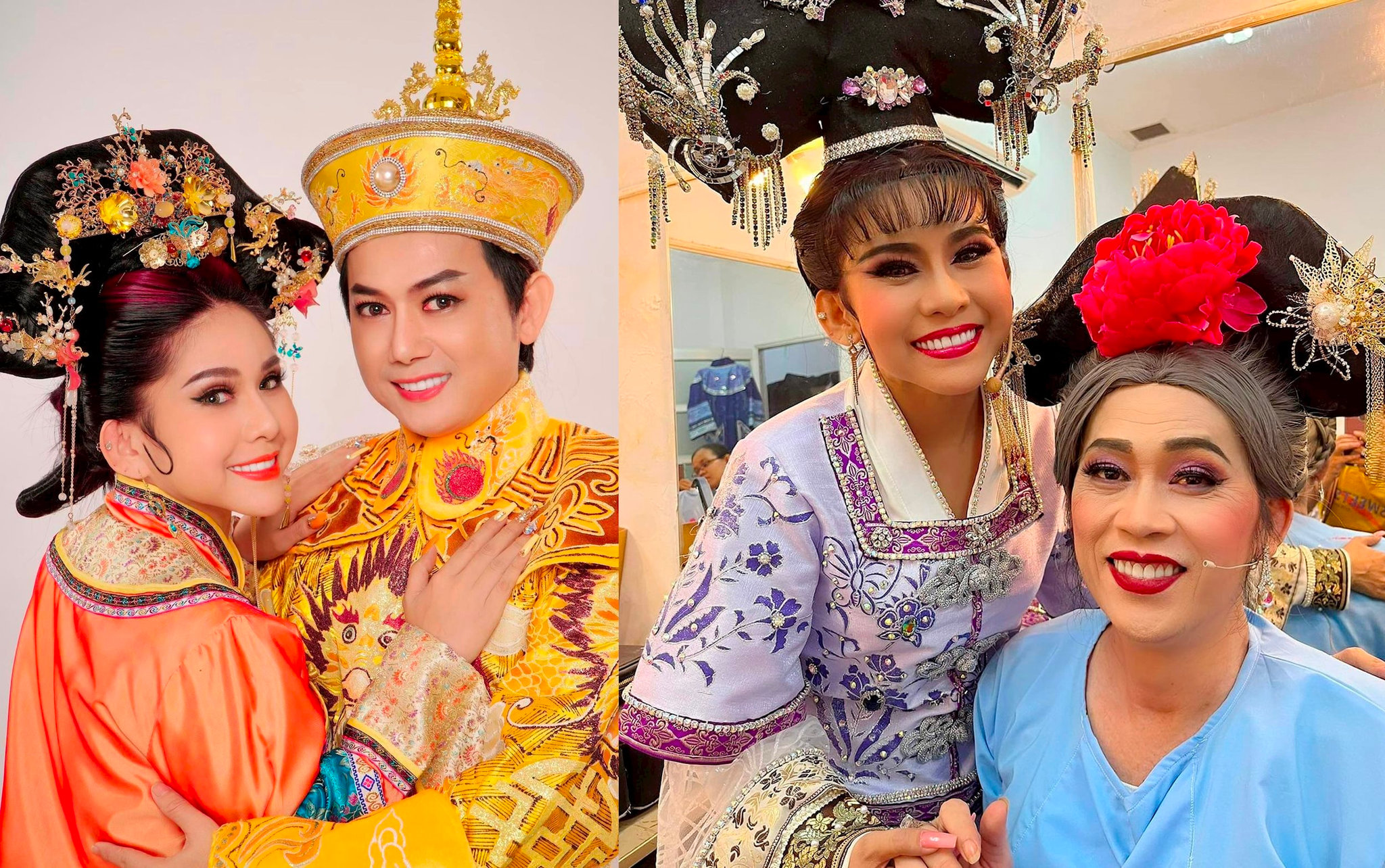 Nghệ sĩ Bình Tinh, Hoài Linh cùng đoàn cải lương Huỳnh Long biểu diễn miễn phí tại miền Trung 
