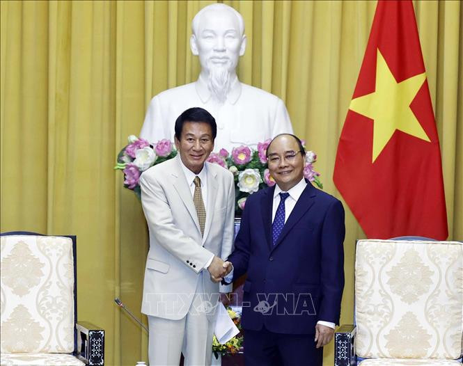 Chủ tịch nước Nguyễn Xuân Phúc tiếp Cựu Đại sứ đặc biệt Việt Nam – Nhật Bản - Ảnh 1.