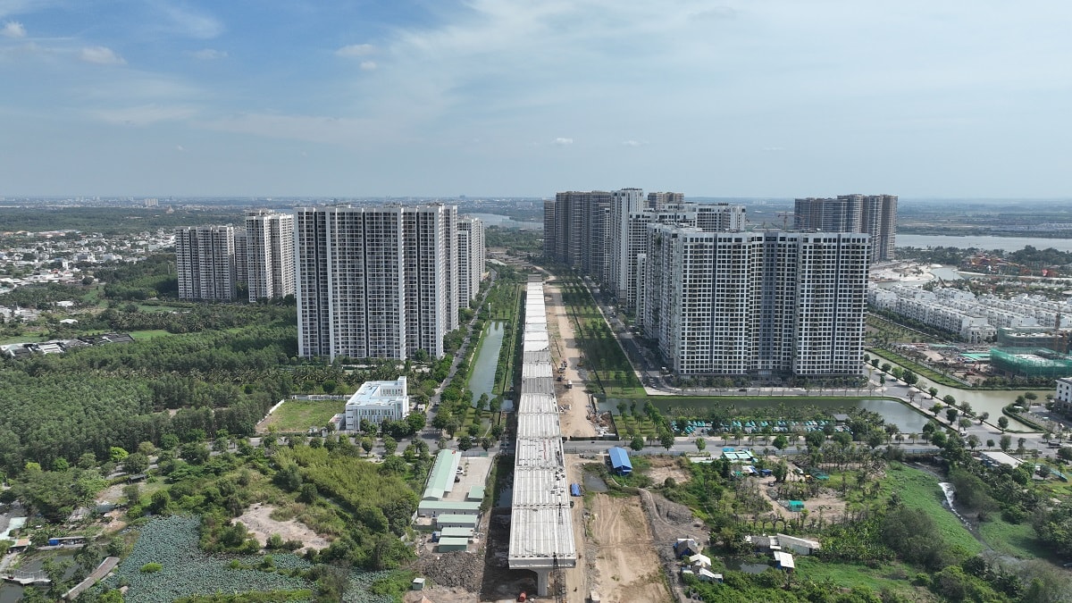 Đường Vành đai 3 chạy xuyên tâm Vinhomes Grand Park dự kiến hoàn thành toàn tuyến năm 2026