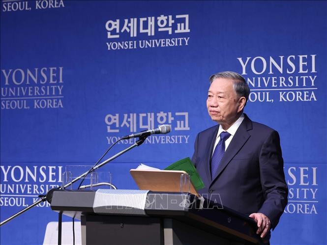 Toàn văn phát biểu của Tổng Bí thư Tô Lâm tại Đại học Yonsei (Hàn Quốc) 