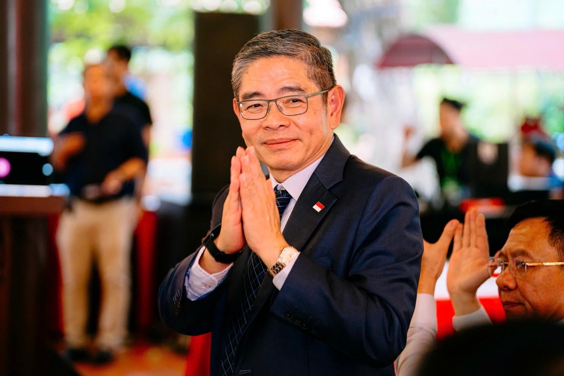 Ông Pang Te Cheng, Tổng lãnh sự Singapore tại TP.HCM tham dự buổi họp báo