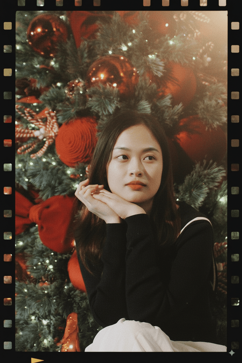 hà Analog Portrait with Border