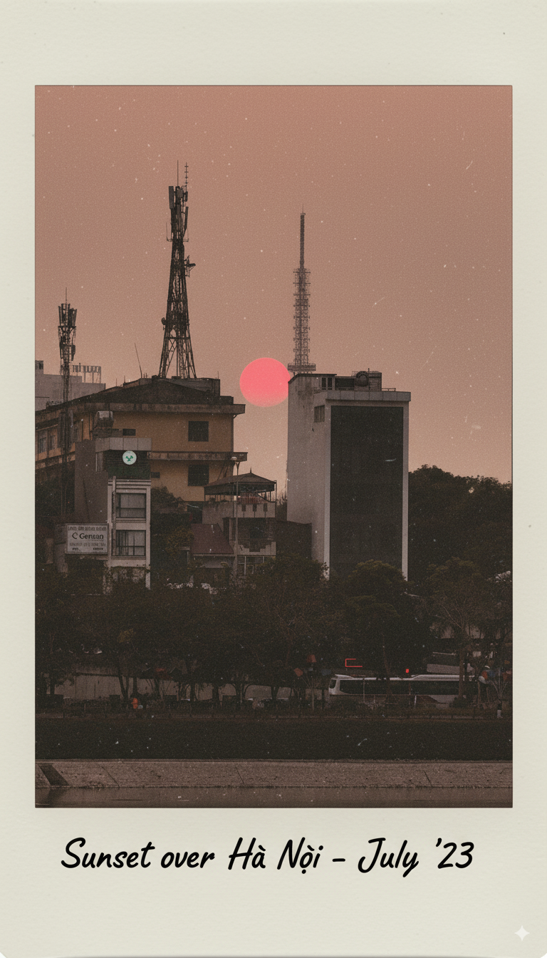 mẫu 3 Rustic Polaroid Picnic