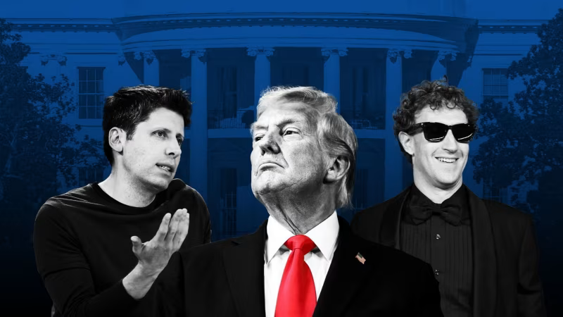 Mark Zuckerberg và Sam Altman xích lại gần ông Trump, quan chức Nhà Trắng nghi ngại