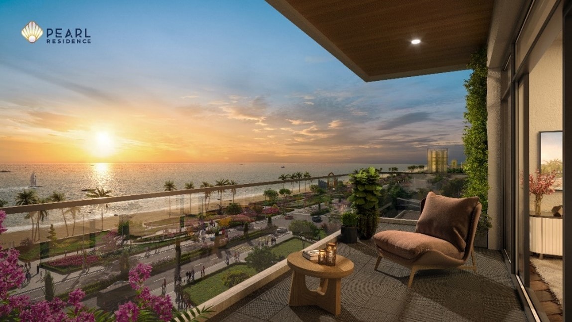 Tầm nhìn hoàn hảo từ ban công căn hộ Pearl Residence