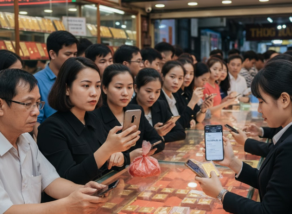 Giá vàng hôm nay 11.10: 141,9 triệu đồng/lượng, dòng người đổ xô đi