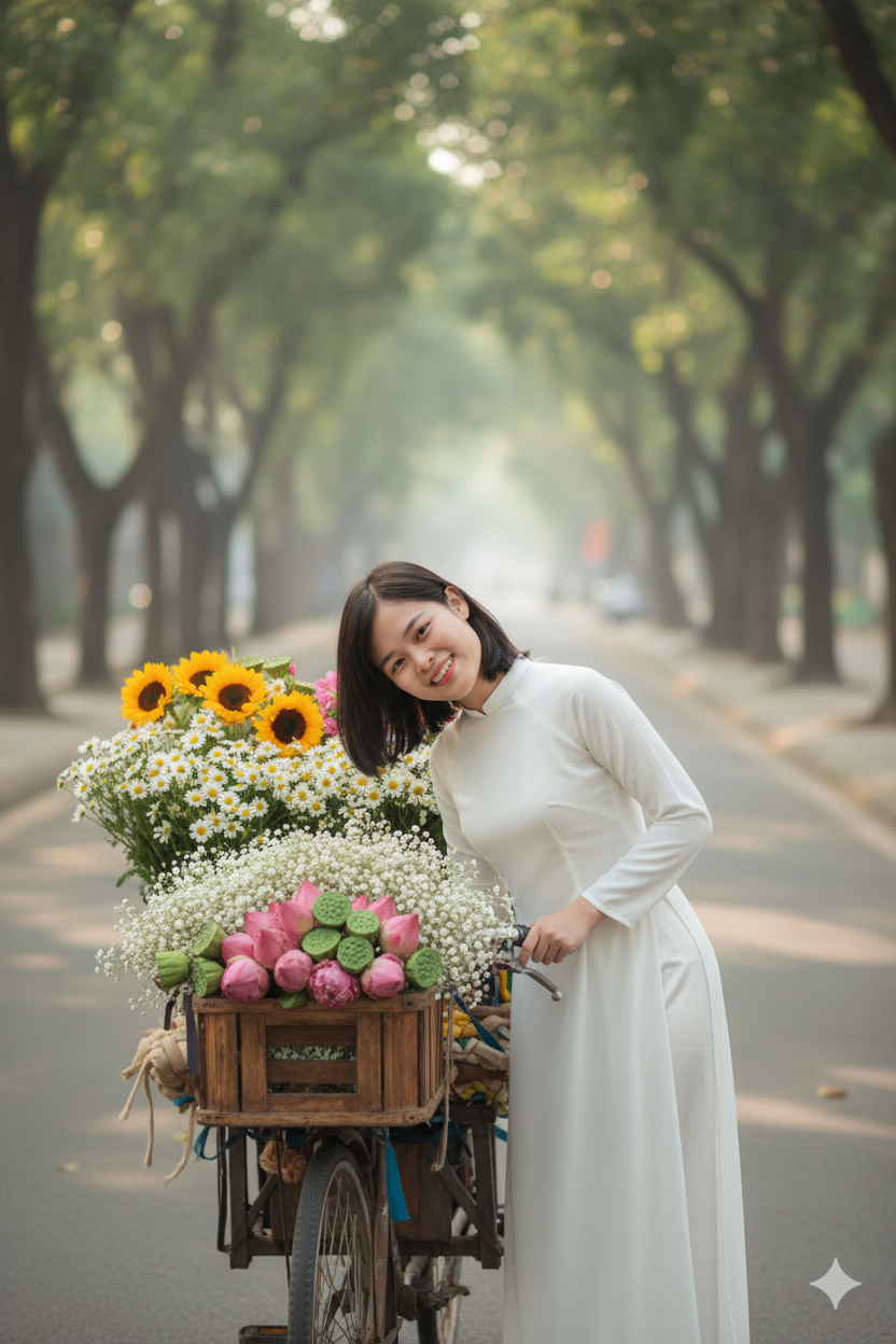 ảnh bên dàn xe hoa
