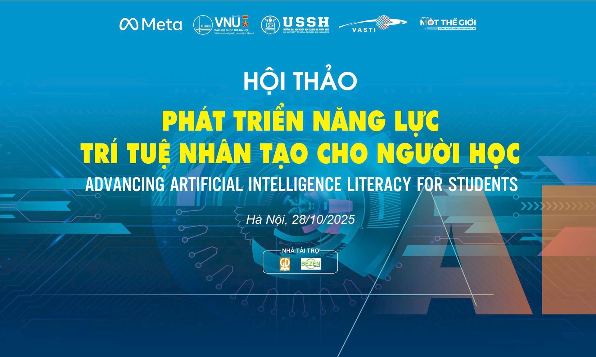 Sắp diễn ra Hội thảo 'Phát triển năng lực AI cho người học' 