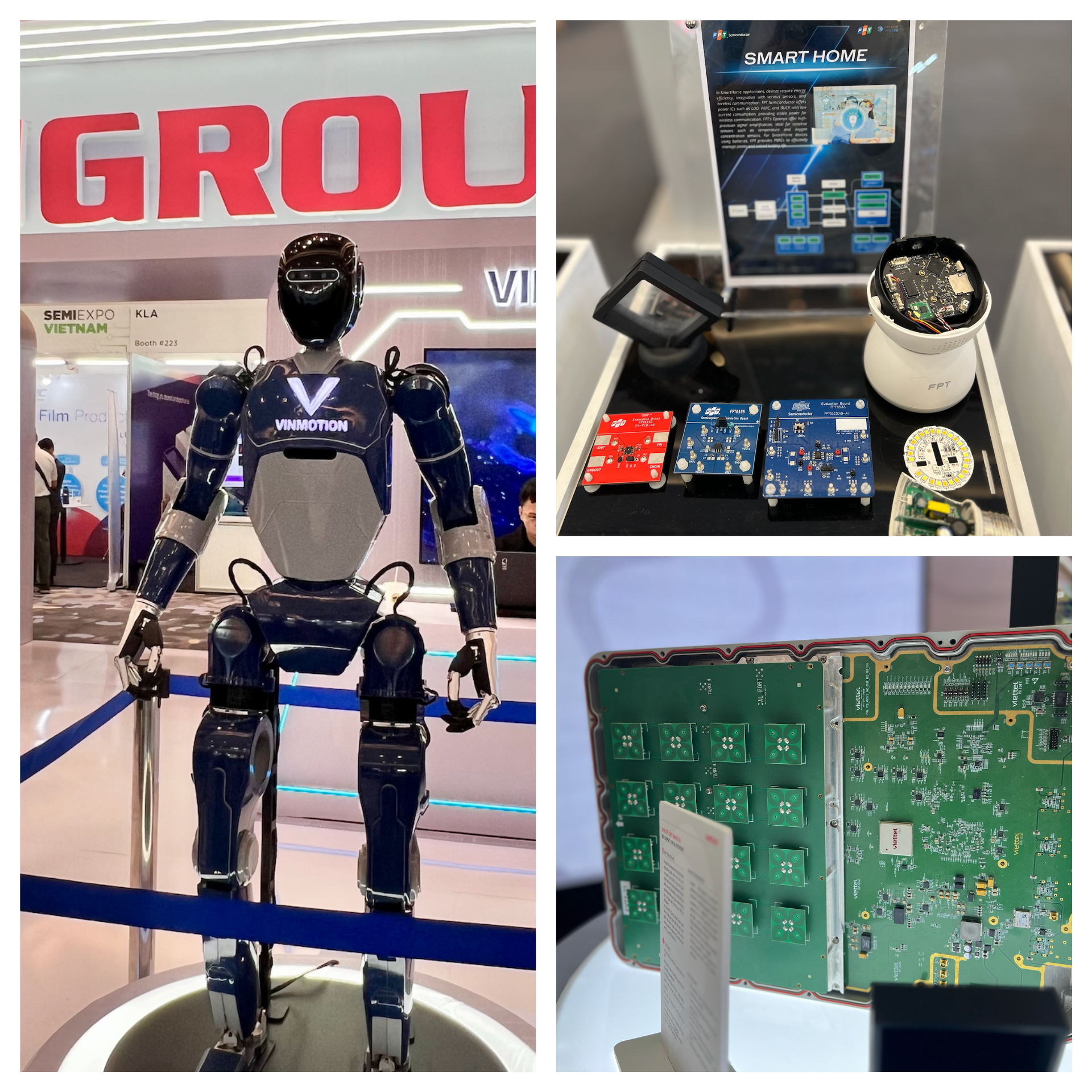 Chip, robot… made in Việt Nam gây ấn tượng tại SEMIEXPO Vietnam 2025 