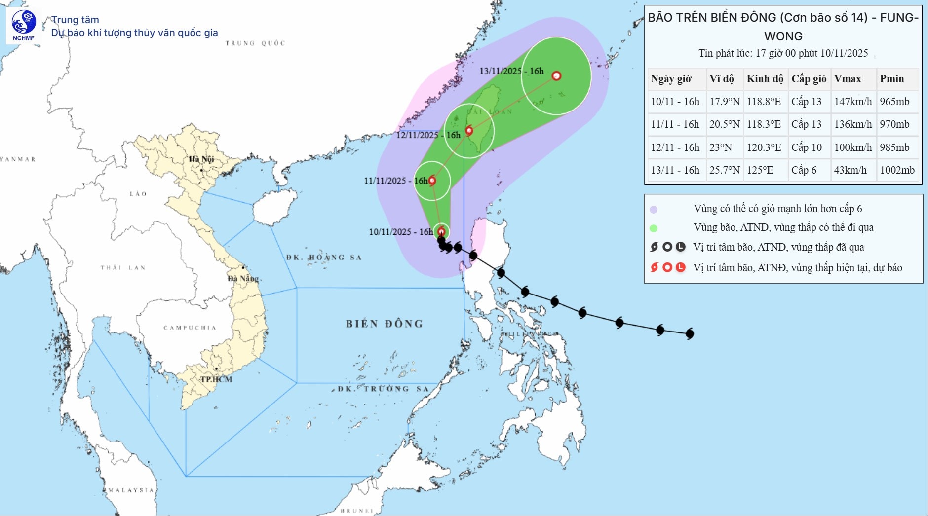 Bão số 14 Fung-Wong đổi hướng, nhiều tỉnh thành chủ động ứng phó 