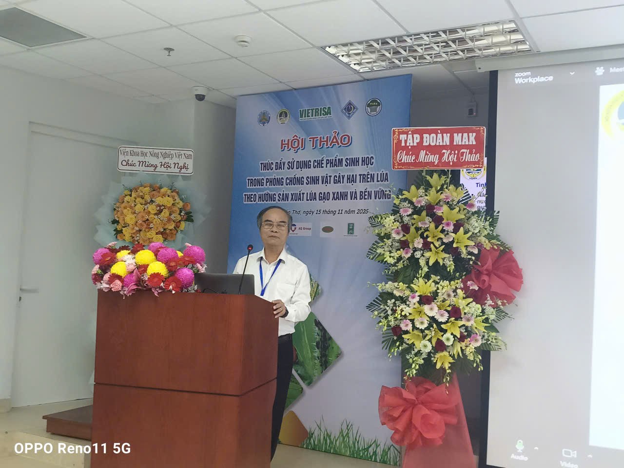 GS.TS. Nguyễn Văn Tuất, Chủ tịch Hội KHKT - BVTV Việt Nam - Ảnh: Văn Kim Khanh