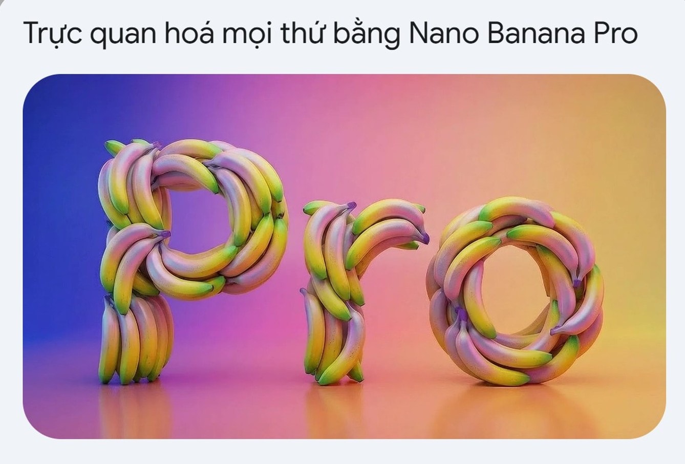 Nano Banana Pro của Google giúp tạo ảnh AI với chữ tiếng Việt chính xác hơn