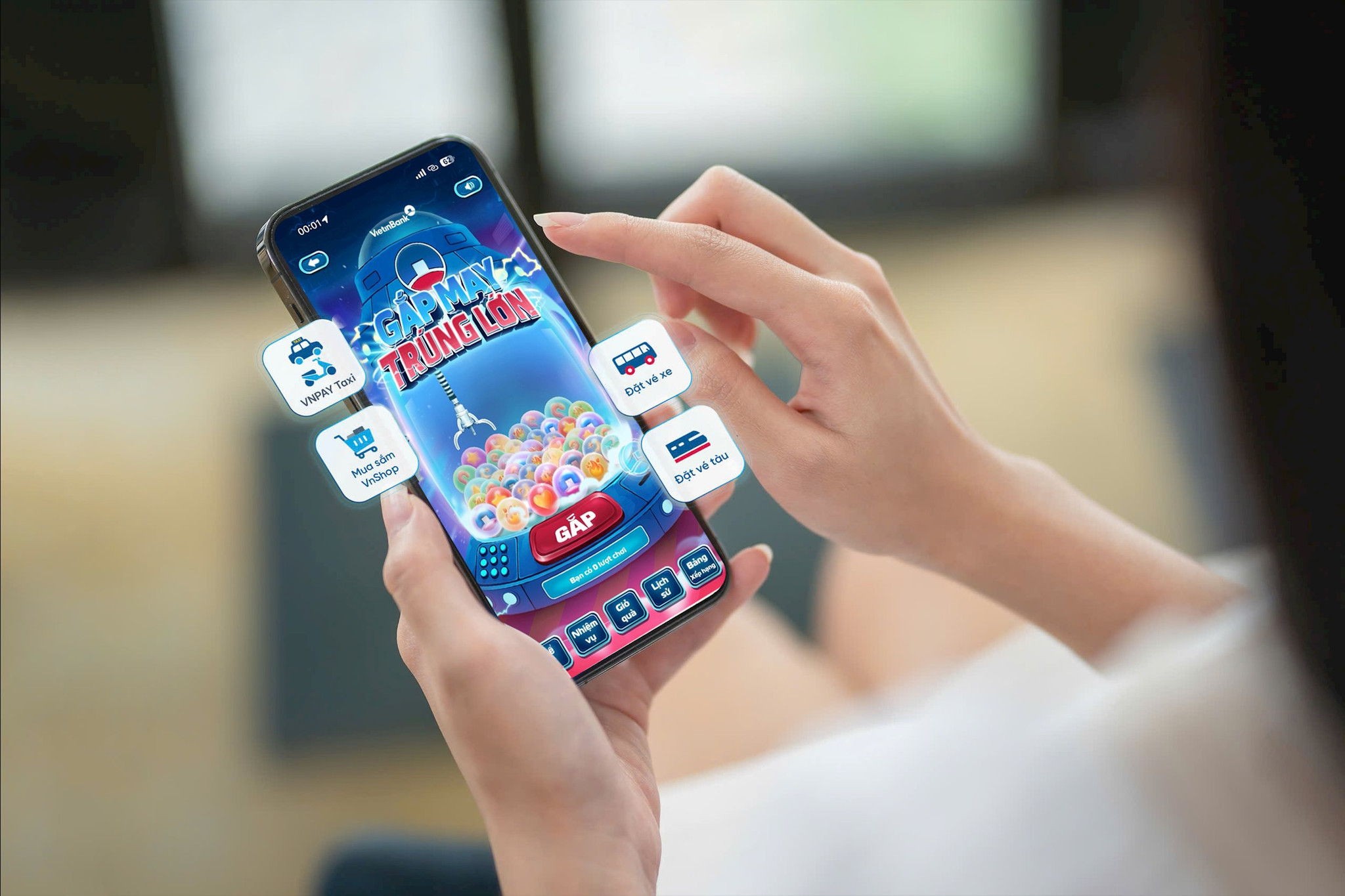 mockup game gắp may