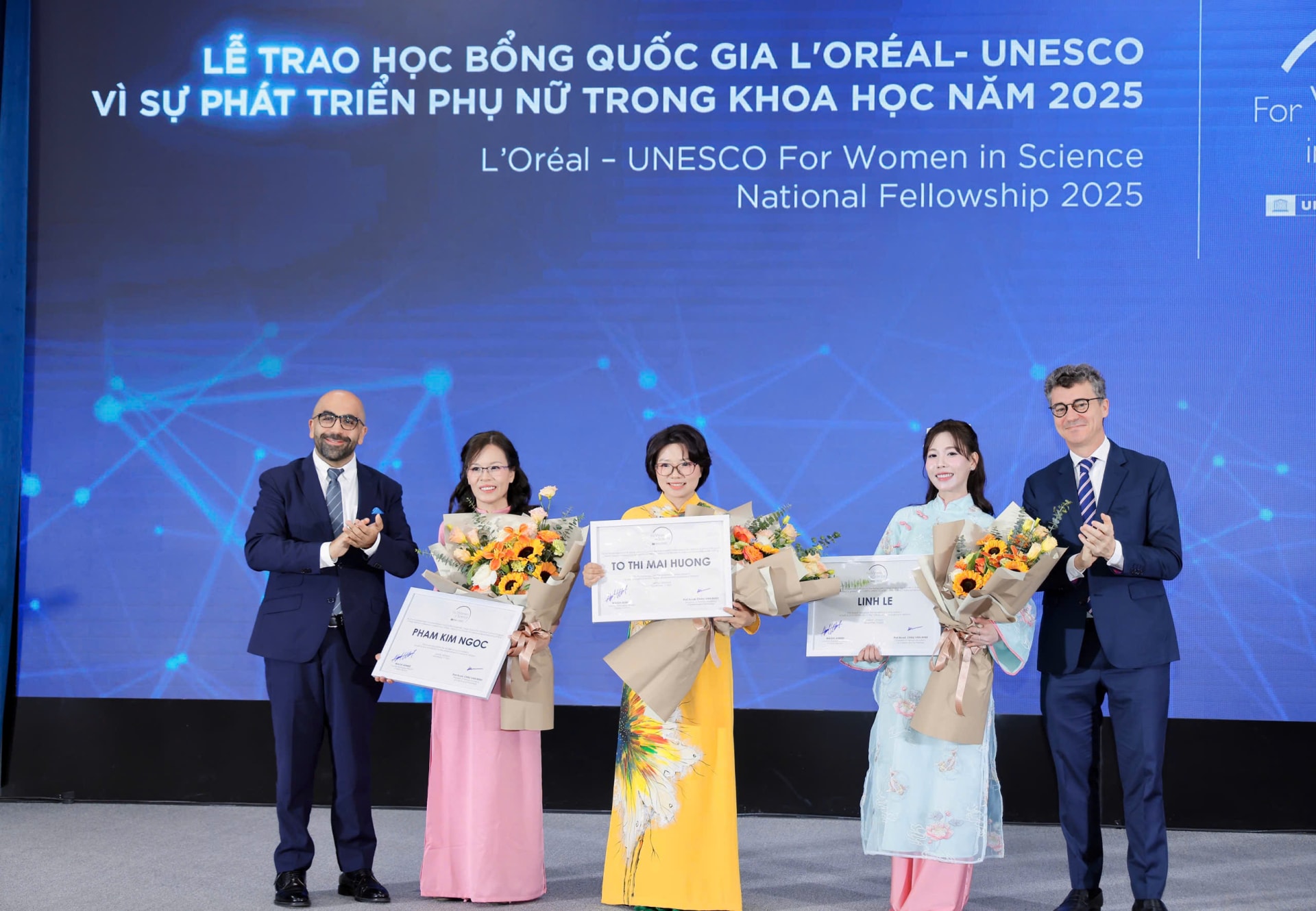 3 nhà khoa học nữ Việt Nam nhận học bổng L’Oréal - UNESCO 