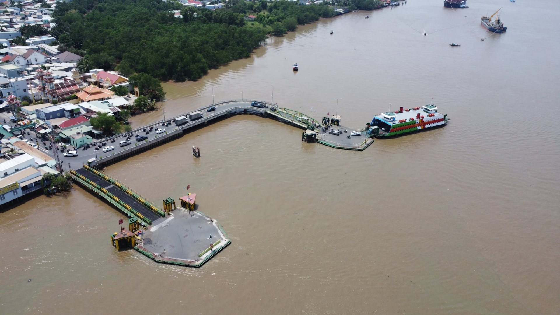 Khu vực bến phà Cát Lái hiện hữu 