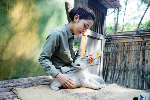 Mối liên kết đặc biệt và tình thương của những “cha mẹ đỡ đầu”. Ảnh: Vinpearl Safari