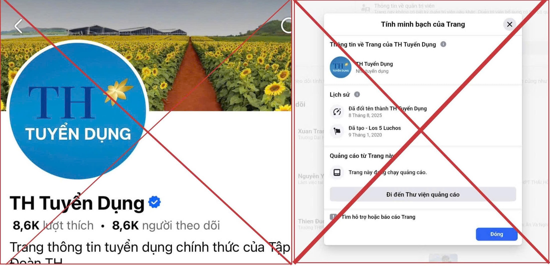 Cảnh báo tình trạng giả mạo tuyển dụng Tập đoàn TH trên mạng xã hội