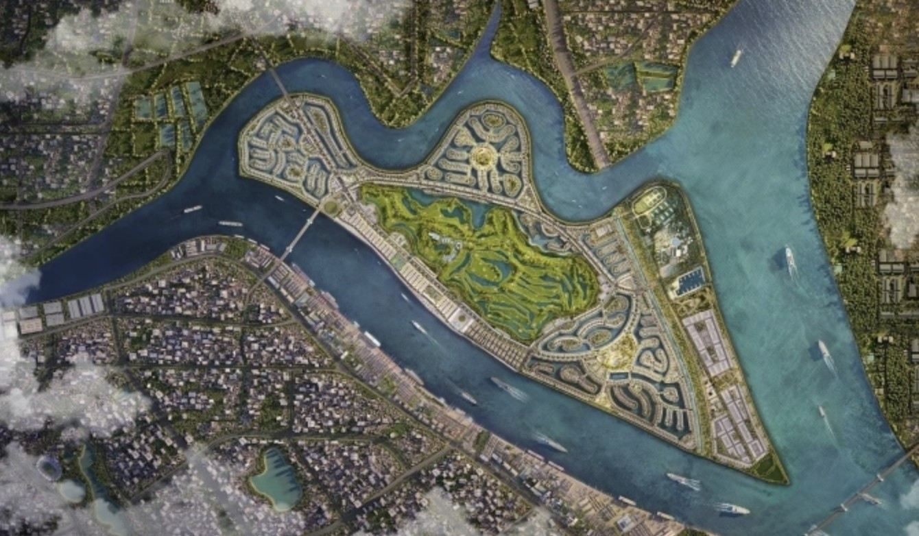 Phối cảnh Vinhomes Royal Island nhìn từ trên cao