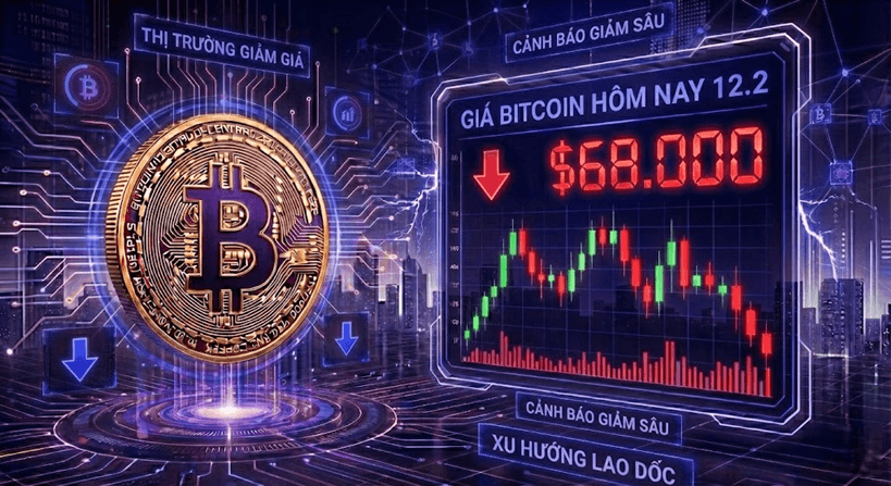 Giá Bitcoin hôm nay 12.2: Tụt dưới 68.000 USD, dữ liệu lao động Mỹ gây sóng gió cho thị trường 