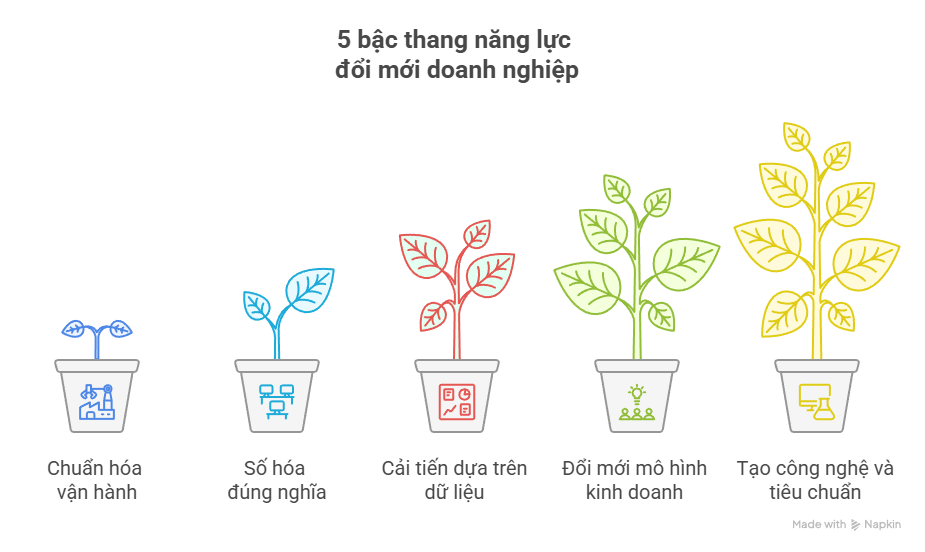 5 bậc thang năng lực đổi mới