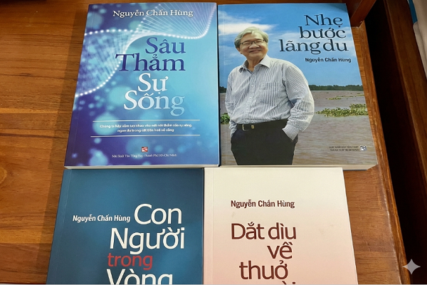 Những cuốn sách viết về ung thư của GS-B Nguyễn Chấn Hùng đều thấp thoáng của bóng dáng văn học