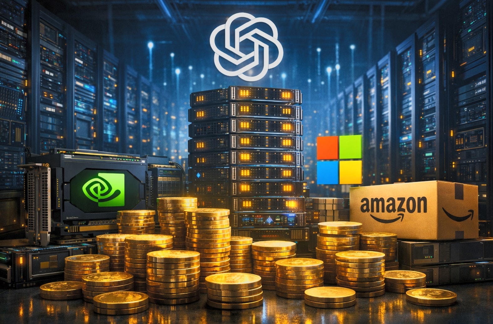 OpenAI dự ​​chi 600 tỉ USD mua năng lực tính toán từ Nvidia, Microsoft, Amazon 