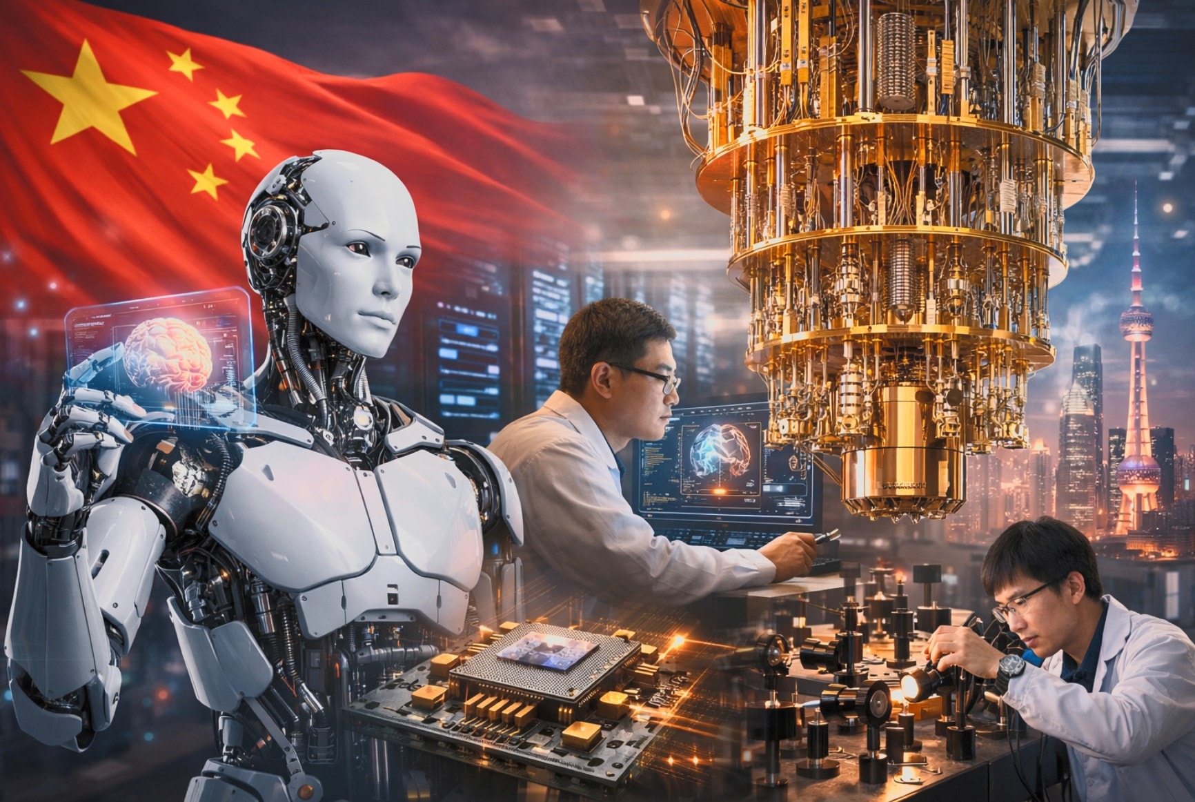 Trung Quốc tuyên bố dẫn đầu thế giới về nghiên cứu & phát triển AI, robot, công nghệ lượng tử