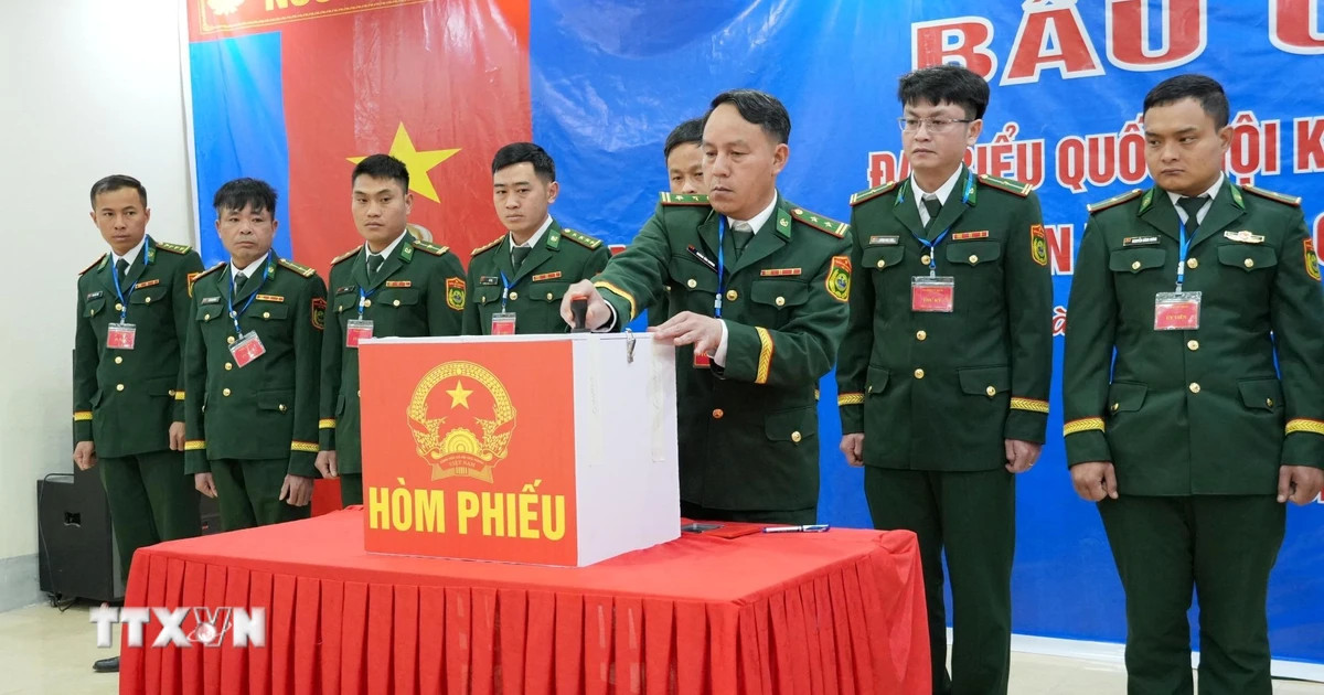 Lai Châu: Bầu cử tại Đồn Biên phòng Dào San 