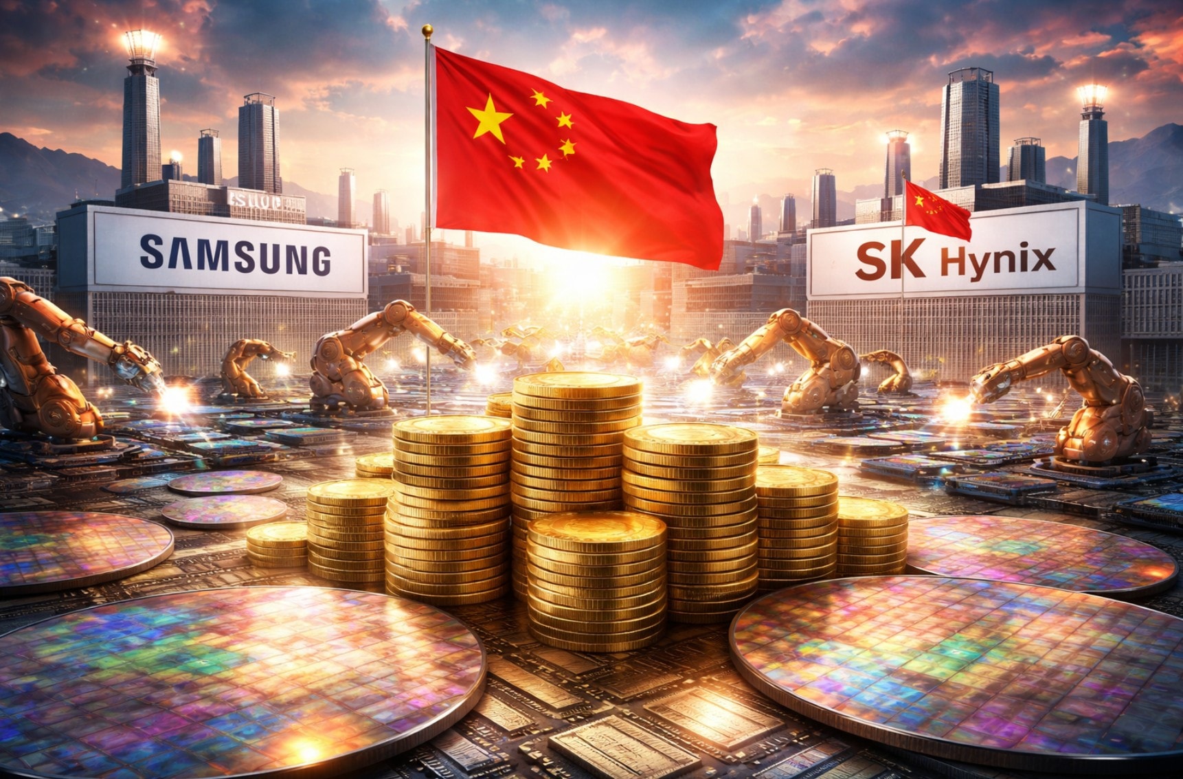 Samsung, SK Hynix đổ tiền vào Trung Quốc để giải cơn khát chip nhớ toàn cầu