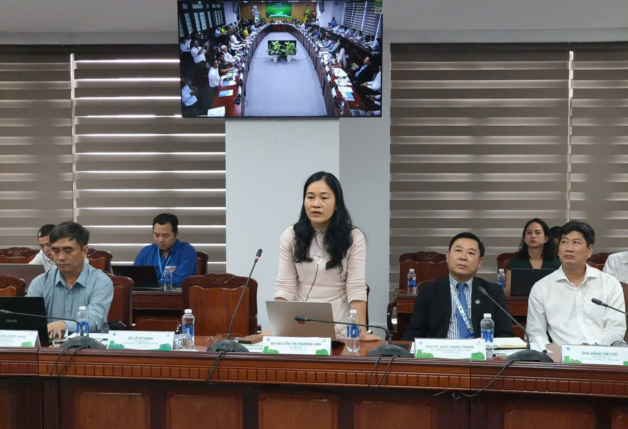 Đại diện VCCI ở ĐBSCL phát biểu ý kiến - Ảnh: Văn Kim Khanh