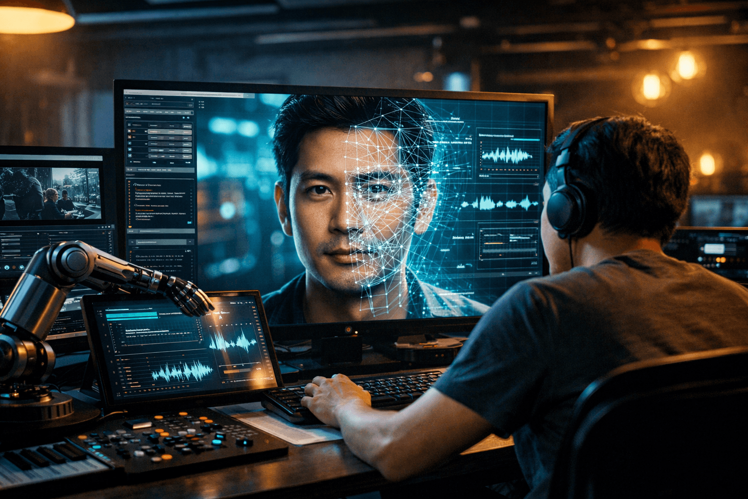 AI trong điện ảnh Việt tham gia dựng hậu kỳ - Ảnh minh họa được tạo bởi AI/ Prompt: Tiểu Vũ