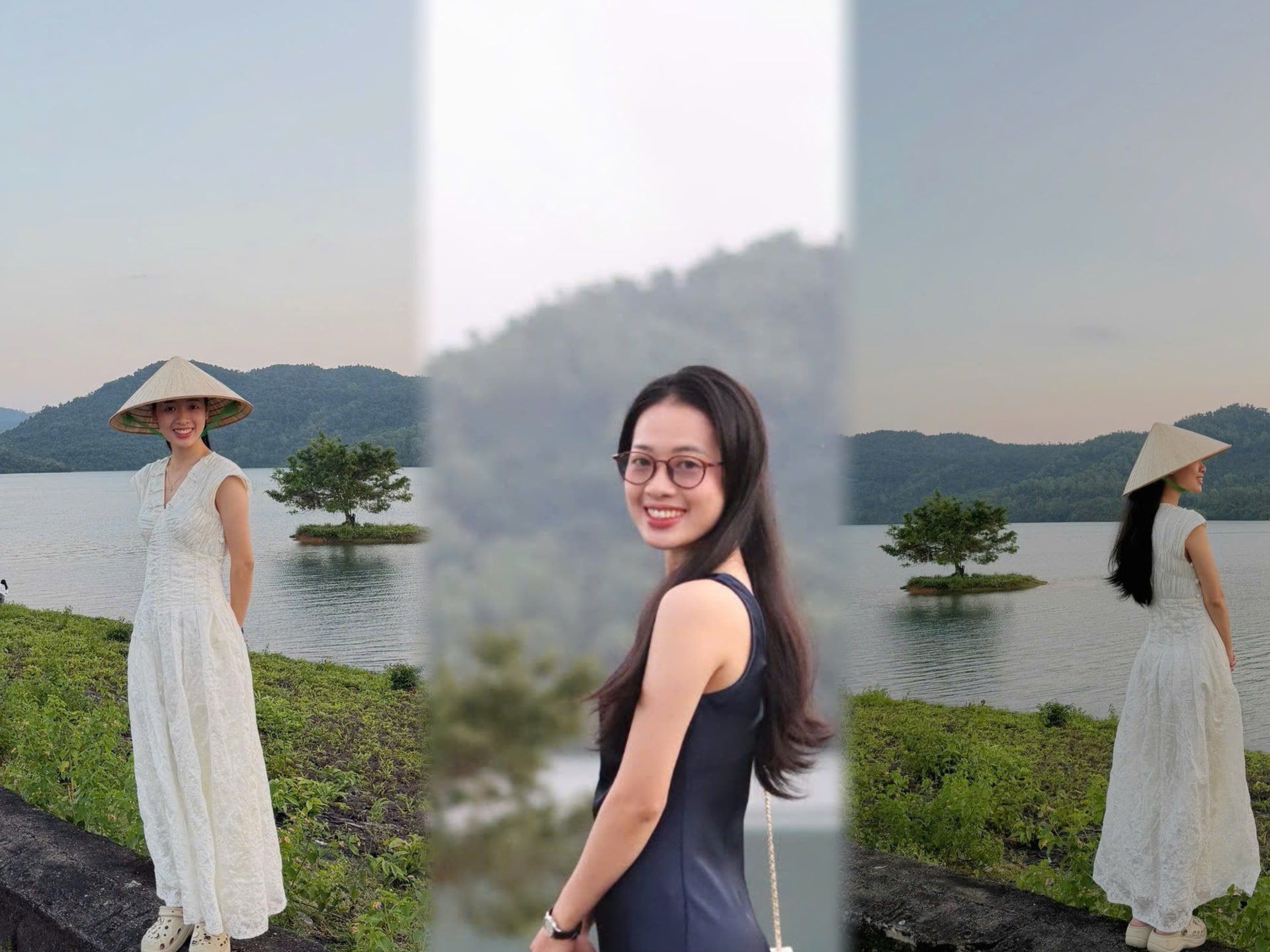 Làm việc ở thành phố, mỗi cuối tuần Nguyễn Thị Vĩnh Phúc (27tuổi - TP.Đà Nẵng) tìm đến hồ Phú Ninh để 