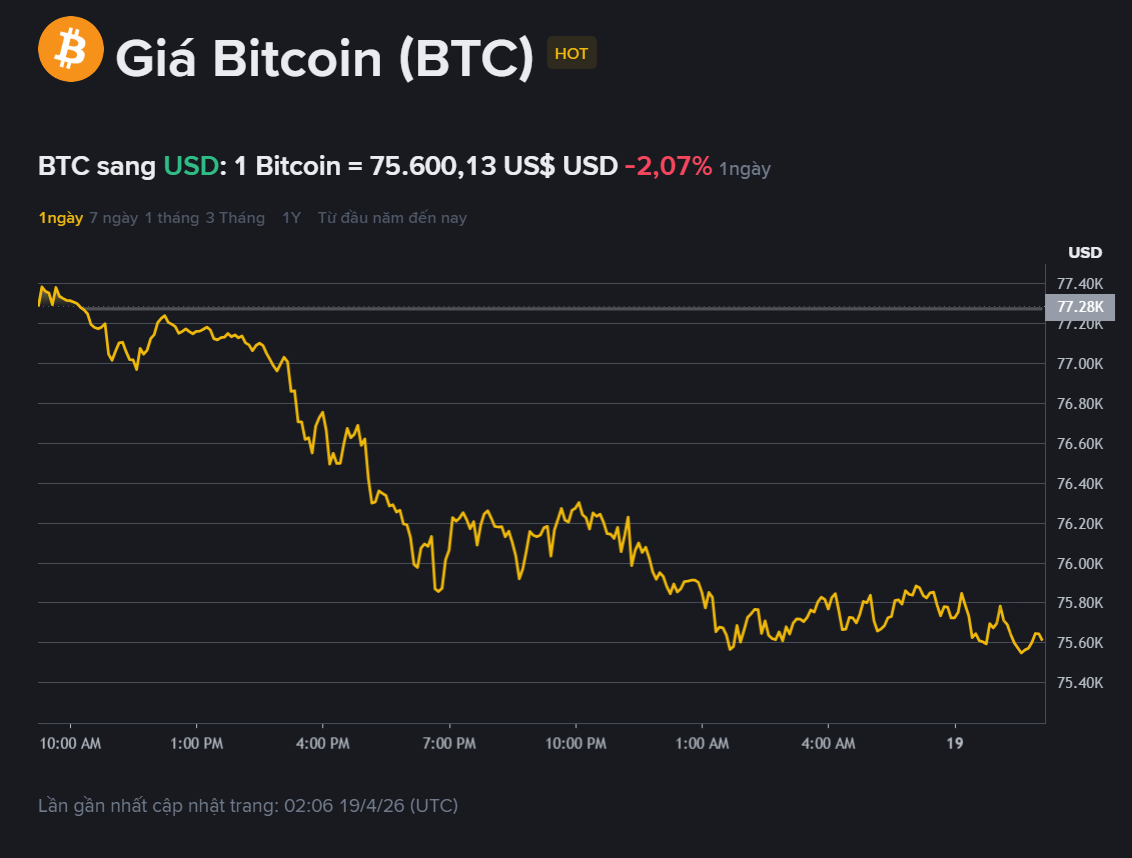 giá BTC hôm ma2