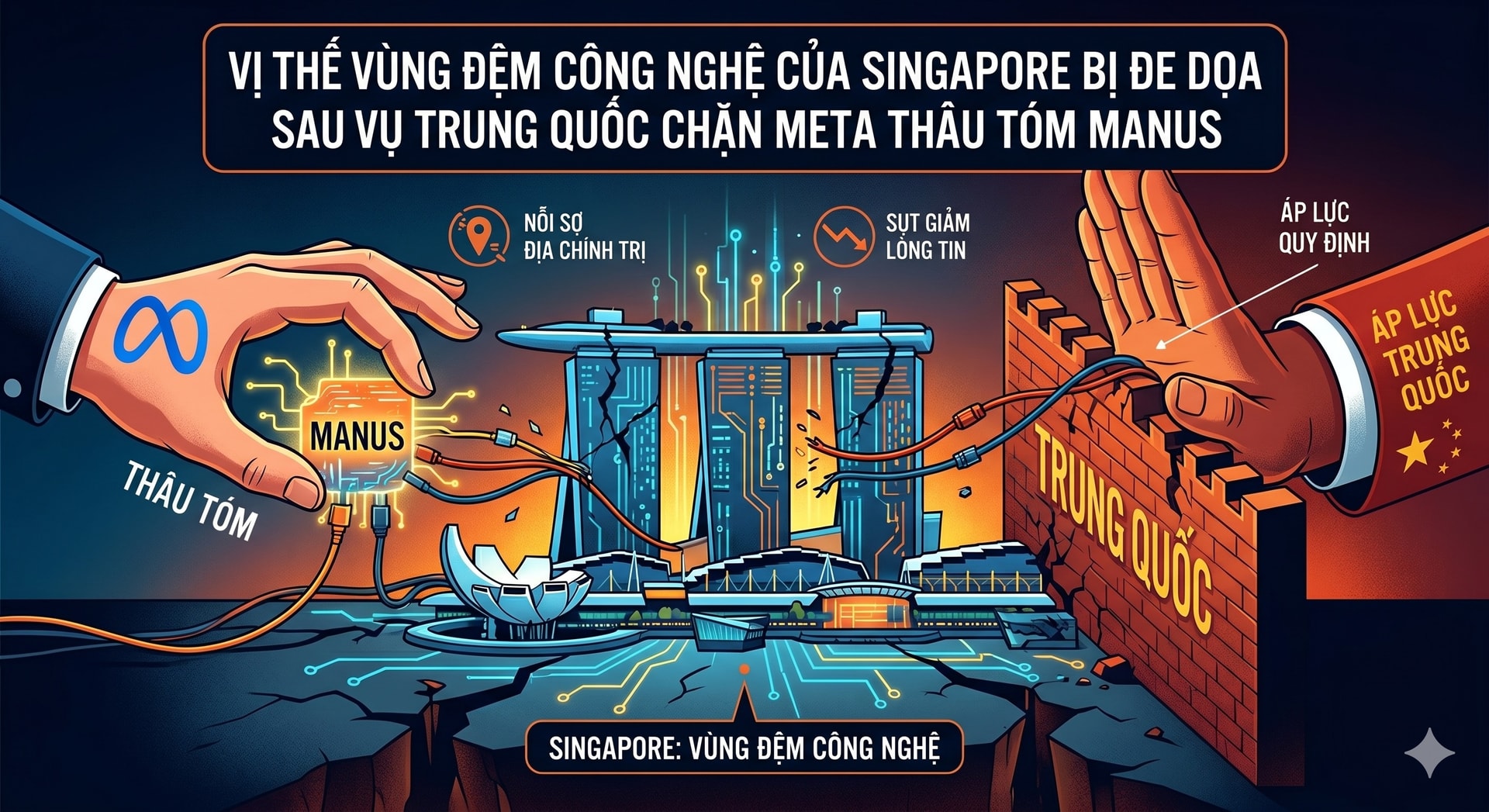 Vị thế vùng đệm công nghệ của Singapore bị đe dọa sau vụ Manus 