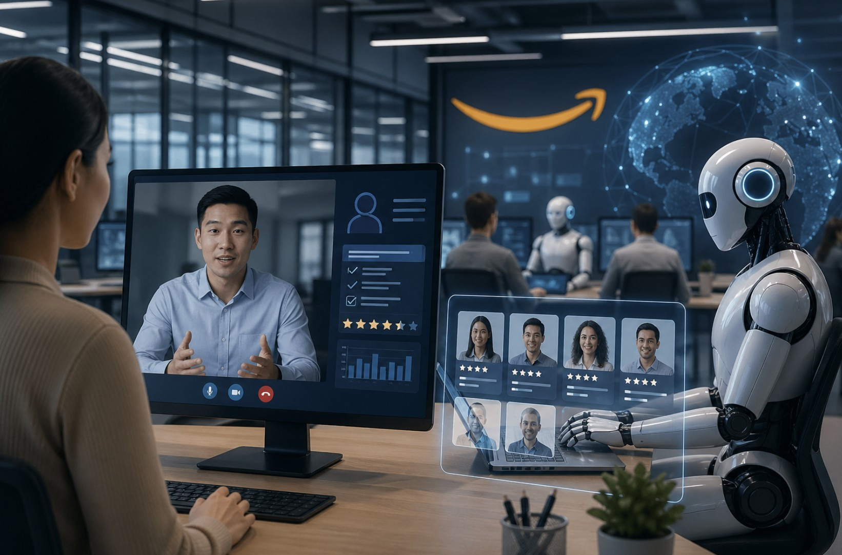 Amazon dùng AI tuyển dụng quy mô lớn thay cho phỏng vấn, tham vọng nhân hóa AI 