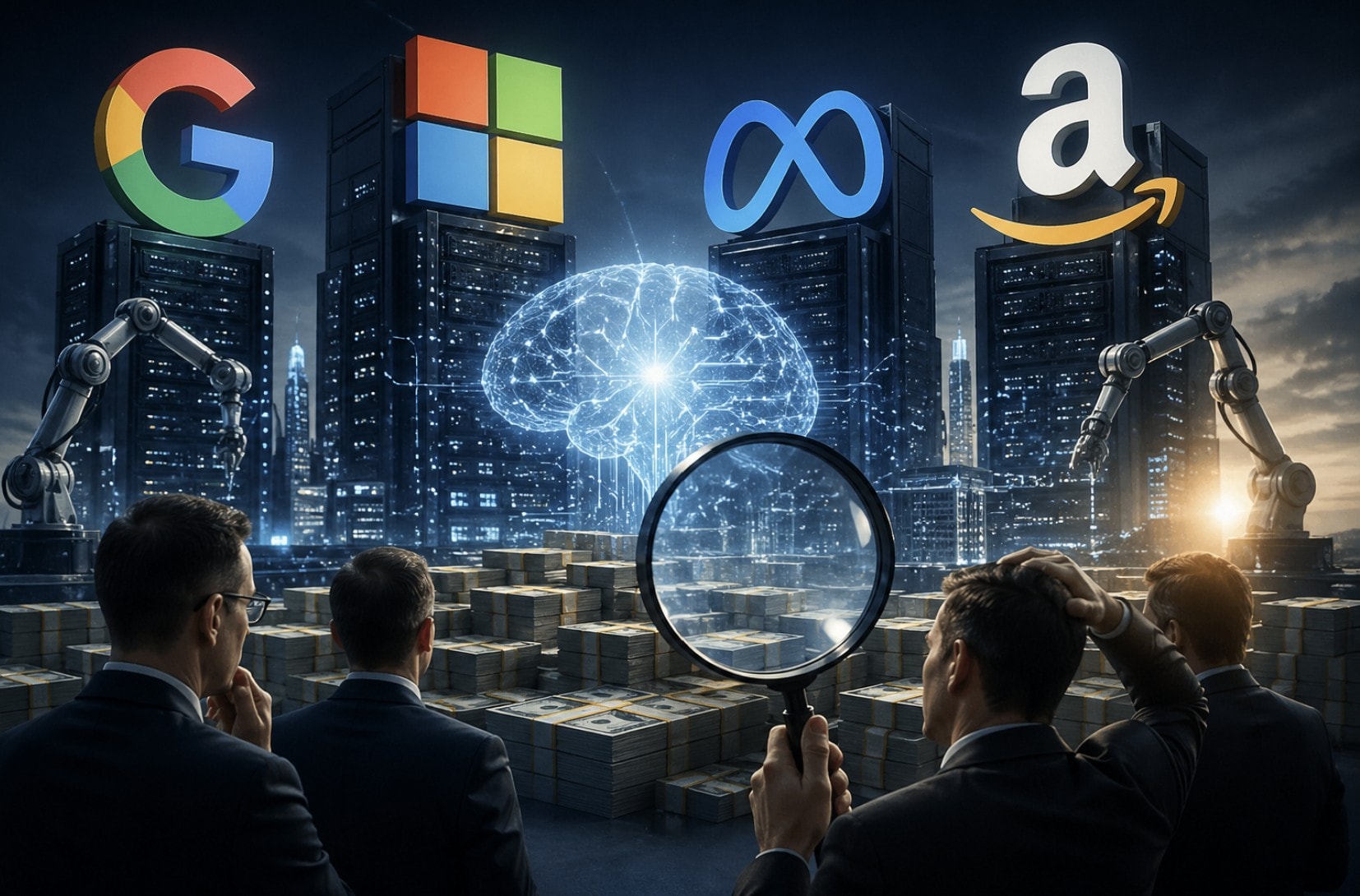 Big Tech dự chi gần 700 tỉ USD cho AI năm 2026, nhà đầu tư băn khoăn về hiệu quả