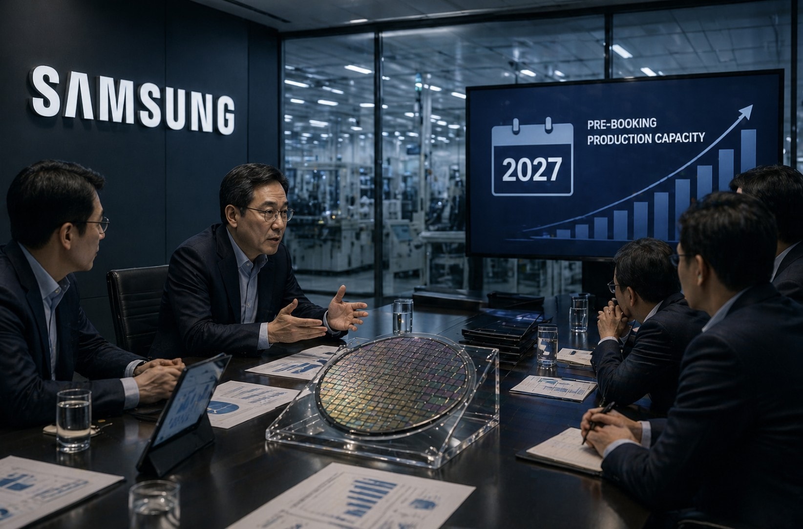 Samsung Khách sợ thiếu bộ nhớ, đặt trước năng lực sản xuất cho năm 2027